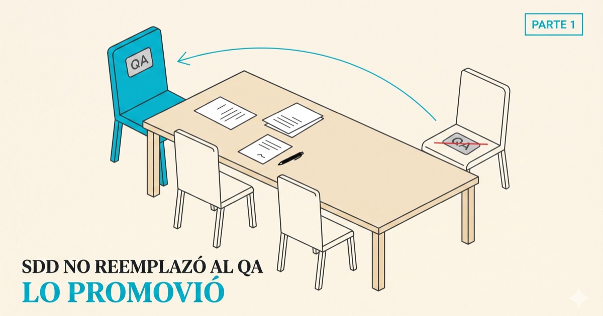 SDD no reemplazó al QA: lo promovió — Parte 1: frente al dev y al PO