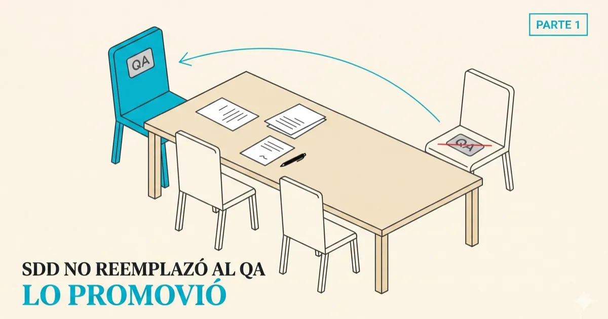 SDD no reemplazó al QA: lo promovió — Parte 1: frente al dev y al PO
