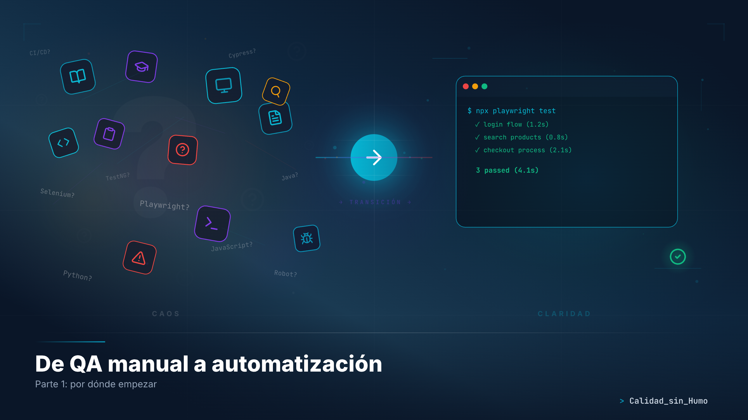 De QA manual a automatización — Parte 1: por dónde empezar cuando todo te abruma