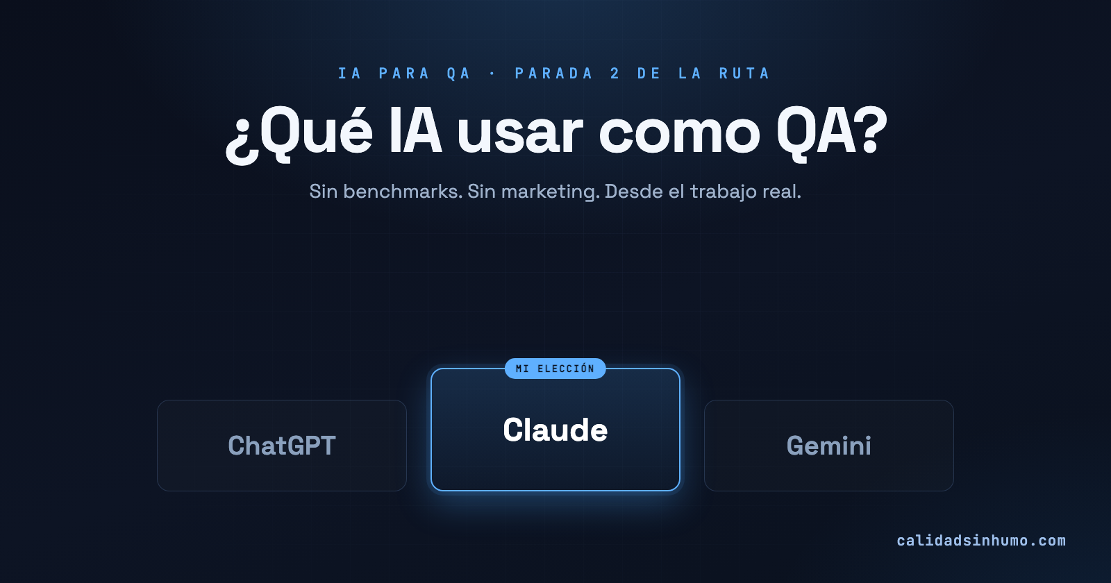 ¿Qué IA debería usar como QA? ChatGPT, Claude y Gemini