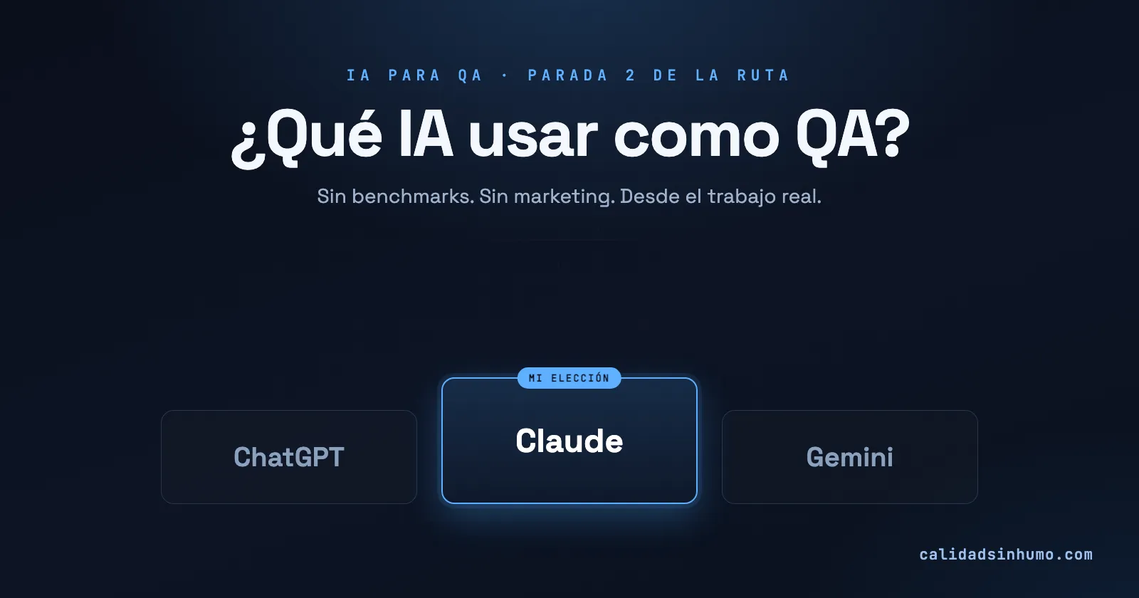 ¿Qué IA debería usar como QA? ChatGPT, Claude y Gemini